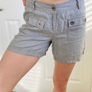 INC International Concepts womens 100% linen shorts sz. 8 Oatmeal/Beige